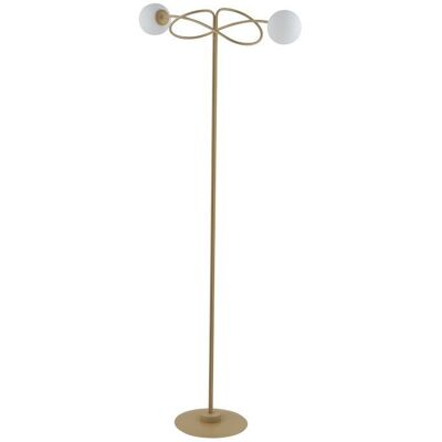 Sigma Salonowa Lampa stojąca VELVET metalowa podłogowa złota biała Sigma Salonowa Lampa stojąca VELVET metalowa podłogowa złota biała