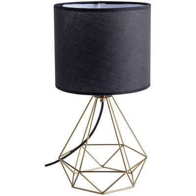 Sanico Electronics Polska Sanico Goldlux HIRA E27 lampa stołowa gold+black - 318602 Sanico Electronics Polska Sanico Goldlux HIRA E27 lampa stołowa gold+black - 318602