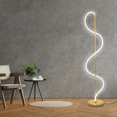Sanico Electronics Polska Sanico Goldlux lampa podłogowa EMMA LED 36W złota 4000K IP20 - 330192 Sanico Electronics Polska Sanico Goldlux lampa podłogowa EMMA LED 36W złota 4000K IP20 - 330192