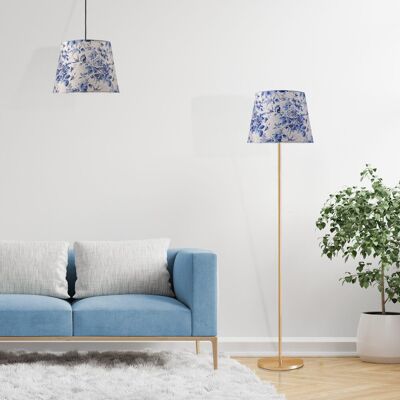 Sanico Goldlux lampa podłogowa SCARLET złota 140cm abażur stożek 35cm porcelain E27 IP20 - 336569 Sanico Goldlux lampa podłogowa SCARLET złota 140cm abażur stożek 35cm porcelain E27 IP20 - 336569