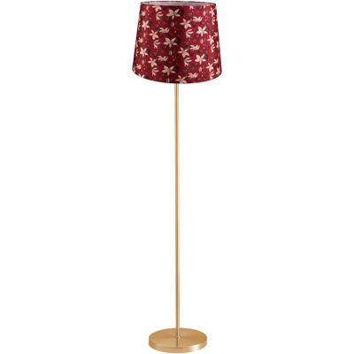 Sanico Goldlux lampa podłogowa SCARLET złota 140cm abażur stożek 35cm red nature E27 IP20 - 336606 Sanico Goldlux lampa podłogowa SCARLET złota 140cm abażur stożek 35cm red nature E27 IP20 - 336606