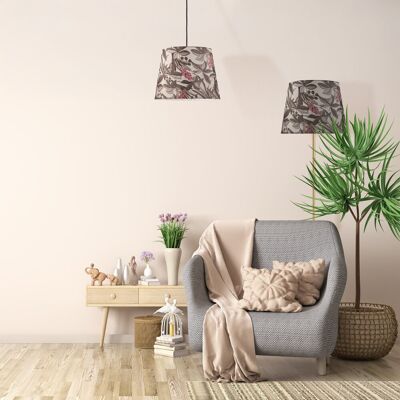 Sanico Goldlux lampa podłogowa SCARLET złota 140cm abażur stożek 35cm white nature E27 IP20 - 336552 Sanico Goldlux lampa podłogowa SCARLET złota 140cm abażur stożek 35cm white nature E27 IP20 - 336552