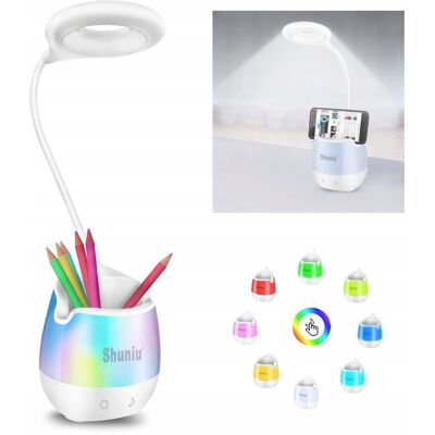 Inny producent SHUNIU Lampka Biurkowa LED Dla Dzieci Z Regulacją Jasności RGB Inny producent SHUNIU Lampka Biurkowa LED Dla Dzieci Z Regulacją Jasności RGB
