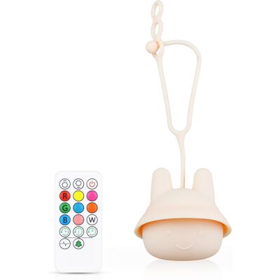 Interlook Silikonowa lampka nocna LED Króliczek Przenośna lampka dziecięca 9 kolorów światła JL-502 Interlook Silikonowa lampka nocna LED Króliczek Przenośna lampka dziecięca 9 kolorów światła JL-502
