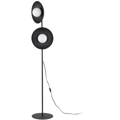 TK Lighting SLATE BLACK GLASS LAMPA PODŁOGOWA 2XG9 TK Lighting SLATE BLACK GLASS LAMPA PODŁOGOWA 2XG9