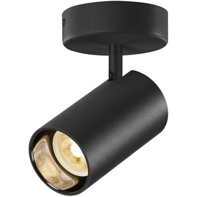 SLV Reflektor kinkiet ASTO TUBE I 1xGU10 - czarny SLV Reflektor kinkiet ASTO TUBE I 1xGU10 - czarny