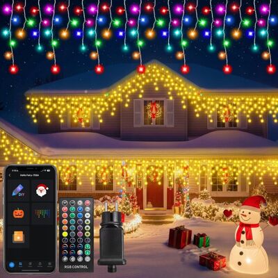 Inny producent SMARTE LAMPKI LED NA ZEWNĄTRZ APP STEROWANIE RGB I CIEPŁY BIAŁY WODOODPORNE Inny producent SMARTE LAMPKI LED NA ZEWNĄTRZ APP STEROWANIE RGB I CIEPŁY BIAŁY WODOODPORNE