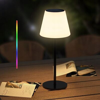 Inny producent Solarna lampa stołowa z czujnikiem światła, możliwość ściemniania, RGB LED Inny producent Solarna lampa stołowa z czujnikiem światła, możliwość ściemniania, RGB LED