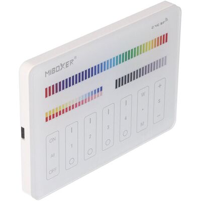 MiBoxer Sterownik Led Milight Panel 4-Stref Rgb+ Cct Na Baterie, Model M4 MiBoxer Sterownik Led Milight Panel 4-Stref Rgb+ Cct Na Baterie, Model M4