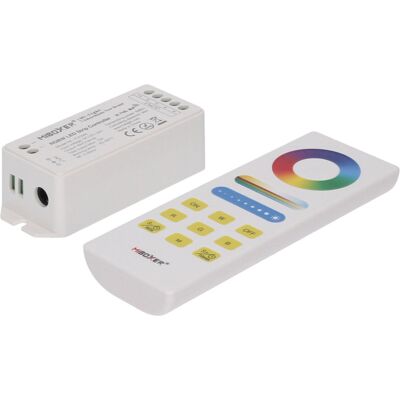 MiBoxer Sterownik MiLight RGBW 12-24V 6/15A + pilot RF + uchwyt FUT044A komplet MiBoxer Sterownik MiLight RGBW 12-24V 6/15A + pilot RF + uchwyt FUT044A komplet