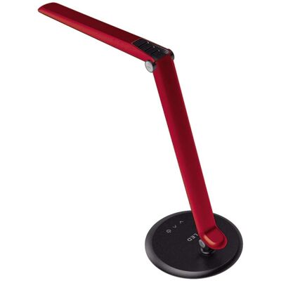 Stojąca LAMPA biurkowa K-BL1201 czerwony Kaja stołowa LAMPKA metalowa LED 8W 5300K regulowana czerwona Stojąca LAMPA biurkowa K-BL1201 czerwony Kaja stołowa LAMPKA metalowa LED 8W 5300K regulowana czerwona