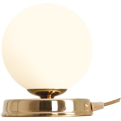 Aldex Stojąca lampa stołowa Ball złota do salonu kulista loft Aldex Stojąca lampa stołowa Ball złota do salonu kulista loft