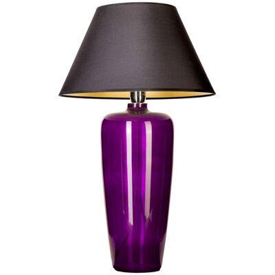 Stojąca LAMPA stołowa BILBAO L019711214 4Concepts abażurowa LAMPKA nocna czarna fioletowa Stojąca LAMPA stołowa BILBAO L019711214 4Concepts abażurowa LAMPKA nocna czarna fioletowa