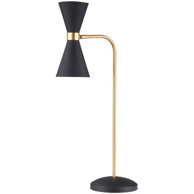 Stojąca LAMPA stołowa CORNET T0039 Maxlight metalowa LAMPKA biurkowa LED 10W 3000K klepsydra loftowa czarna Stojąca LAMPA stołowa CORNET T0039 Maxlight metalowa LAMPKA biurkowa LED 10W 3000K klepsydra loftowa czarna