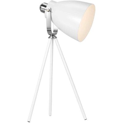Stojąca LAMPA stołowa LARGO 46655001 Nordlux biurkowa LAMPKA metalowa na trójnogu biała Stojąca LAMPA stołowa LARGO 46655001 Nordlux biurkowa LAMPKA metalowa na trójnogu biała