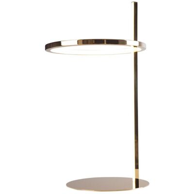 Stojąca LAMPA stołowa LOZANNA T0042 Maxlight metalowa LAMPKA biurkowa LED 14W 3000K pierścień ring złota Stojąca LAMPA stołowa LOZANNA T0042 Maxlight metalowa LAMPKA biurkowa LED 14W 3000K pierścień ring złota