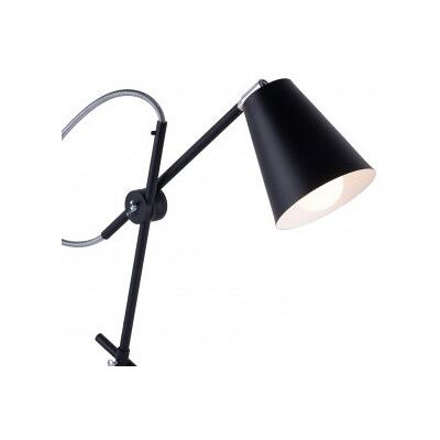 Aldex Stojąca LAMPKA biurkowa ADX 1008B1 stołowa LAMPA loftowa na wysięgniku regulowana czarna Aldex Stojąca LAMPKA biurkowa ADX 1008B1 stołowa LAMPA loftowa na wysięgniku regulowana czarna