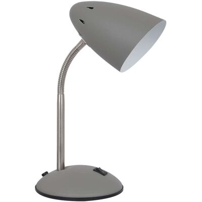 Stojąca LAMPKA biurkowa COSMIC MT-HN2013-GR+S.NICK Italux stołowa LAMPA metalowa szara Stojąca LAMPKA biurkowa COSMIC MT-HN2013-GR+S.NICK Italux stołowa LAMPA metalowa szara