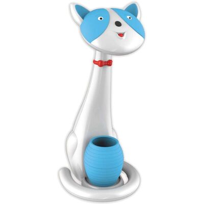 Stojąca LAMPKA biurkowa K-BL1605 niebieska Kaja dziecięca LAMPA stołowa LED 6W 3000K - 6000K kot niebieski Stojąca LAMPKA biurkowa K-BL1605 niebieska Kaja dziecięca LAMPA stołowa LED 6W 3000K - 6000K kot niebieski