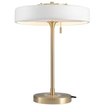 Step Into Design Stojąca LAMPKA biurkowa KKST- MT8872 WHITE okrągła LAMPA stołowa dysk biały złoty Step Into Design Stojąca LAMPKA biurkowa KKST- MT8872 WHITE okrągła LAMPA stołowa dysk biały złoty
