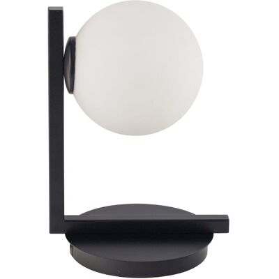 Stojąca LAMPKA loftowa ANDY 33289 Sigma ball szklana kula czarna Stojąca LAMPKA loftowa ANDY 33289 Sigma ball szklana kula czarna