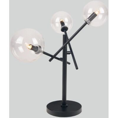 Stojąca LAMPKA stołowa LOLLIPOP T0043 Maxlight loftowa LAMPA metalowa na biurko kule balls czarne przezroczyste Stojąca LAMPKA stołowa LOLLIPOP T0043 Maxlight loftowa LAMPA metalowa na biurko kule balls czarne przezroczyste