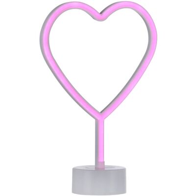 Inny producent Stojąca lampka stołowa NEON-HERZ 85028-87 LED 1W serduszko różowy Inny producent Stojąca lampka stołowa NEON-HERZ 85028-87 LED 1W serduszko różowy
