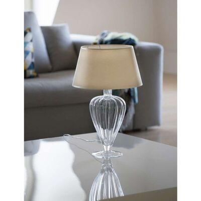 Stołowa Lampa Stojąca Bristol L046051222 4concepts Abażurowa Lampka Nocna Beżowa Przezroczysta Stołowa Lampa Stojąca Bristol L046051222 4concepts Abażurowa Lampka Nocna Beżowa Przezroczysta