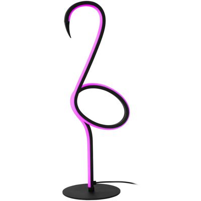 Lucide Stołowa lampka FLAMINGO 05545/06/99 LED 5,5W RGB z pilotem czarna Lucide Stołowa lampka FLAMINGO 05545/06/99 LED 5,5W RGB z pilotem czarna