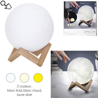 Lampa stołowa Intesi Moon - Styl skandynawski, Regulowana barwa światła Lampa stołowa Intesi Moon - Styl skandynawski, Regulowana barwa światła