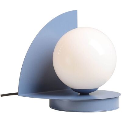 Stołowa lampka salonowa Una 1125B16 Aldex kule molekuły szkło metal niebieska Stołowa lampka salonowa Una 1125B16 Aldex kule molekuły szkło metal niebieska