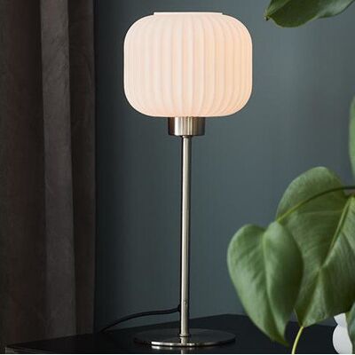Mała Lampa Stolowa Sober - Stal Biała E14 40W Mała Lampa Stolowa Sober - Stal Biała E14 40W
