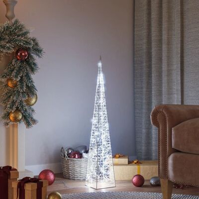 VMP Stożek dekoracyjny, akrylowy, zimne białe LED, 90 cm VMP Stożek dekoracyjny, akrylowy, zimne białe LED, 90 cm