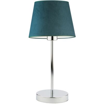 LYSNE Stylowa Lampka Nocna Z Welurowym Kloszem Siena Velur, Zieleń Butelkowa LYSNE Stylowa Lampka Nocna Z Welurowym Kloszem Siena Velur, Zieleń Butelkowa