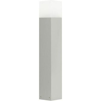 SU-MA Lampy Ogrodowe SU-MA Słupek ogrodowy kwadratowy CUBE E27 58cm alu SU-MA Lampy Ogrodowe SU-MA Słupek ogrodowy kwadratowy CUBE E27 58cm alu