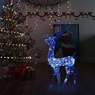 VMP Świąteczny Renifer, Akrylowy, 140 Niebieskich Diod Led, 120 Cm VMP Świąteczny Renifer, Akrylowy, 140 Niebieskich Diod Led, 120 Cm