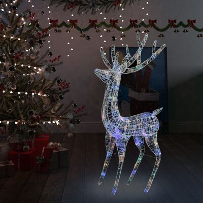 VMP Świąteczny Renifer Xxl, Akryl, 250 Kolorowych Diod Led, 180 Cm VMP Świąteczny Renifer Xxl, Akryl, 250 Kolorowych Diod Led, 180 Cm