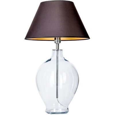 Sypialniana LAMPKA nocna CAPRI L014041214 4Concepts stołowa LAMPA abażurowa czarna przezroczysta Sypialniana LAMPKA nocna CAPRI L014041214 4Concepts stołowa LAMPA abażurowa czarna przezroczysta