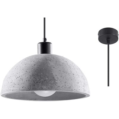 Iga Szara Lampa wisząca w stylu Loft POLARIS Iga Szara Lampa wisząca w stylu Loft POLARIS