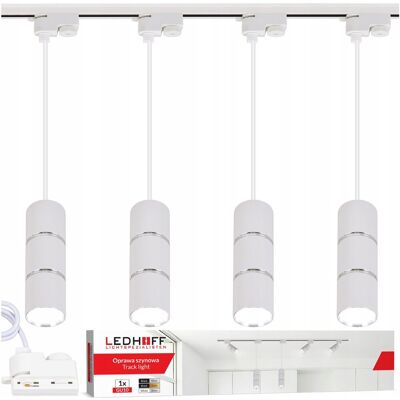 inna (Inny) Szynoprzewód Szyna 1m + 4x lampa wisząca LED TUBA GU10 Oświetlenie szynowe inna (Inny) Szynoprzewód Szyna 1m + 4x lampa wisząca LED TUBA GU10 Oświetlenie szynowe