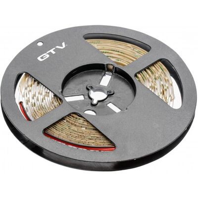 GTV Taśma Flash 2835, 300 Led Zimny Biały, 38W, Bez Żelu 8Mm, Rolka 5M, 12V GTV Taśma Flash 2835, 300 Led Zimny Biały, 38W, Bez Żelu 8Mm, Rolka 5M, 12V