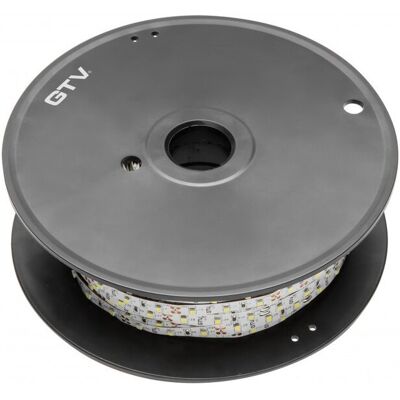 GTV Taśma Flash 2835, 60Led/M, Ciepły Biały, 30W/5M Bez Żelu 8Mm, Rolka 50M, 12V GTV Taśma Flash 2835, 60Led/M, Ciepły Biały, 30W/5M Bez Żelu 8Mm, Rolka 50M, 12V