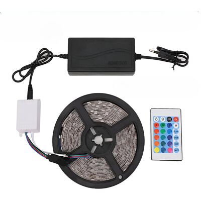 Inny producent TAŚMA LED RGB 5M WODOODPORNA LEDY 5050 LISTWA 230V 12V KOLOROWA NA PILOTA Inny producent TAŚMA LED RGB 5M WODOODPORNA LEDY 5050 LISTWA 230V 12V KOLOROWA NA PILOTA