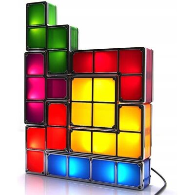 Anytech.pl Tetris Lampka Nocna Led Układanka Na Biurko Anytech.pl Tetris Lampka Nocna Led Układanka Na Biurko