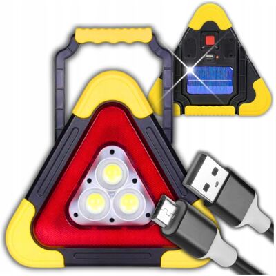 Realne Ceny TRÓJKĄT OSTRZEGAWCZY LED LATARKA LAMPA POWER BANK SOLARNY SAMOCHODOWY Realne Ceny TRÓJKĄT OSTRZEGAWCZY LED LATARKA LAMPA POWER BANK SOLARNY SAMOCHODOWY