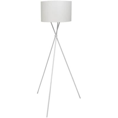 vidaXL Lampa podłogowa biała - Nowoczesne światło E27 vidaXL Lampa podłogowa biała - Nowoczesne światło E27