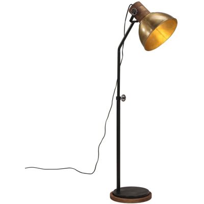 vidaXL Lampa stojąca, 25 W, antyczny mosiądz, 30x30x100-150 cm, E27 vidaXL Lampa stojąca, 25 W, antyczny mosiądz, 30x30x100-150 cm, E27