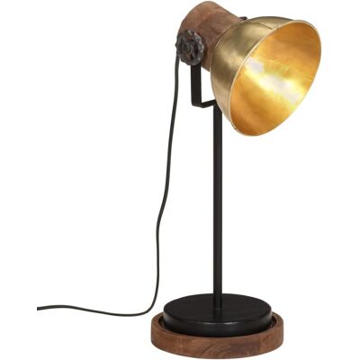 VidaXL lampa biurkowa z mosiądzu vintage E27 17x17x50cm VidaXL lampa biurkowa z mosiądzu vintage E27 17x17x50cm