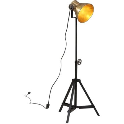vidaXL Lampa stołowa, 25 W, antyczny mosiądz, 35x35x65/95 cm, E27 vidaXL Lampa stołowa, 25 W, antyczny mosiądz, 35x35x65/95 cm, E27