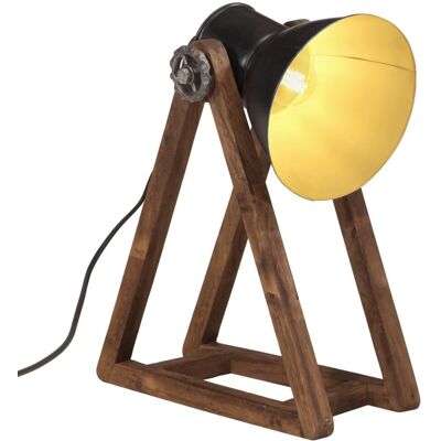vidaXL Lampa stołowa, 25 W, czarna, 30x17x40 cm, E27 vidaXL Lampa stołowa, 25 W, czarna, 30x17x40 cm, E27